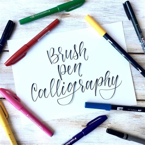 Brush Pen Calligraphy Basics Plus Free Printable Practice Sheets