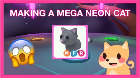 Making A Mega Neon Cat In Adopt Me Youtube