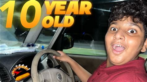 10 Year Old Driving Car 😳🫣 Youtube