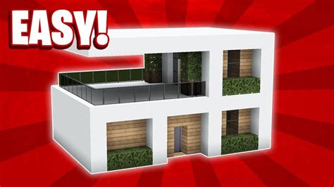 Minecraft How To Build A Small Modern House Tutorial 11