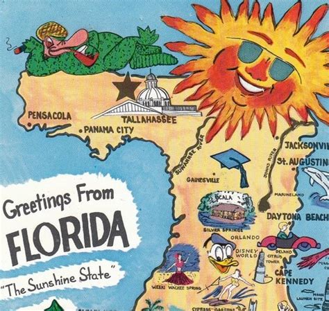 Greetings From The Sunshine State Florida 1970s By Ephemeraobscura