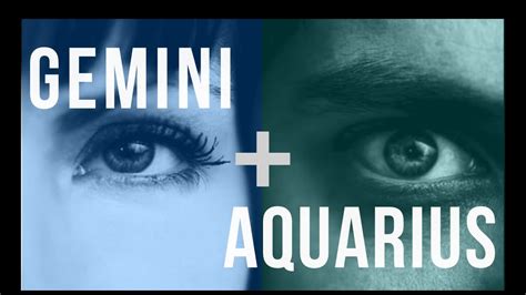 Gemini And Aquarius Love Compatibility Youtube