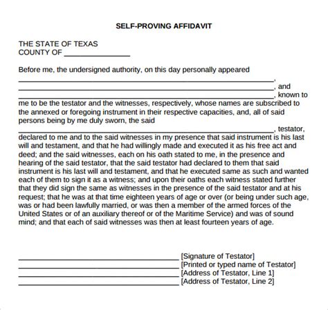 To create your own free personalized will, click on the image above. Last Will and Testament Forms - 8+ Download Free Documents ...