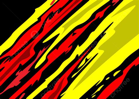 Abstract Racing Stripes With Red And Yellow Background Free Vector