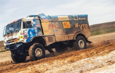 Wallpaper Sand Sport Speed Truck Race Master Dirt Russia Kamaz
