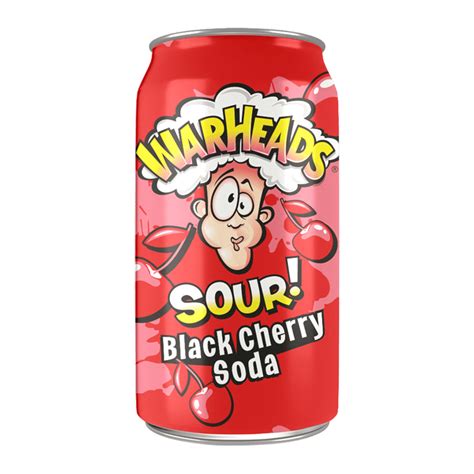 Warheads Sour Black Cherry Soda 355ml — Joys Delights Lolly Shop Online