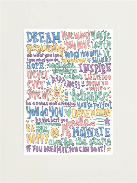 We did not find results for: "Positive/Inspirational Quotes Collage" Photographic Print ...