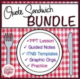 What's a sandwich without the bread? Quote Sandwich Worksheets & Teaching Resources | TpT