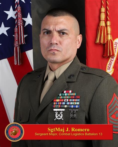 Sergeant Major Jose Romero 1st Marine Logistics Group Leaders