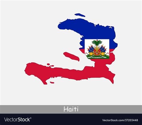 Haiti Map Flag Royalty Free Vector Image Vectorstock