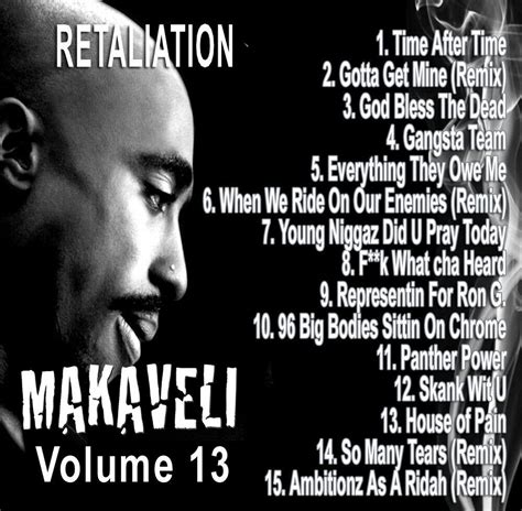 Tu Pac The Original Makaveli 13 Underground Mixtape Cd Etsy