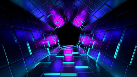 Download Wallpaper 2560x1440 Ubes Rendering Tunnel