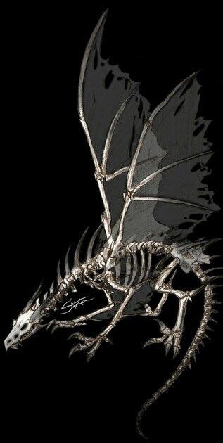 Pin By Breanna Yielding On Buisness Art Dragon Skeleton Dragon
