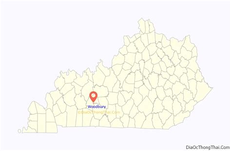 Map Of Woodbury City Kentucky Thong Thai Real