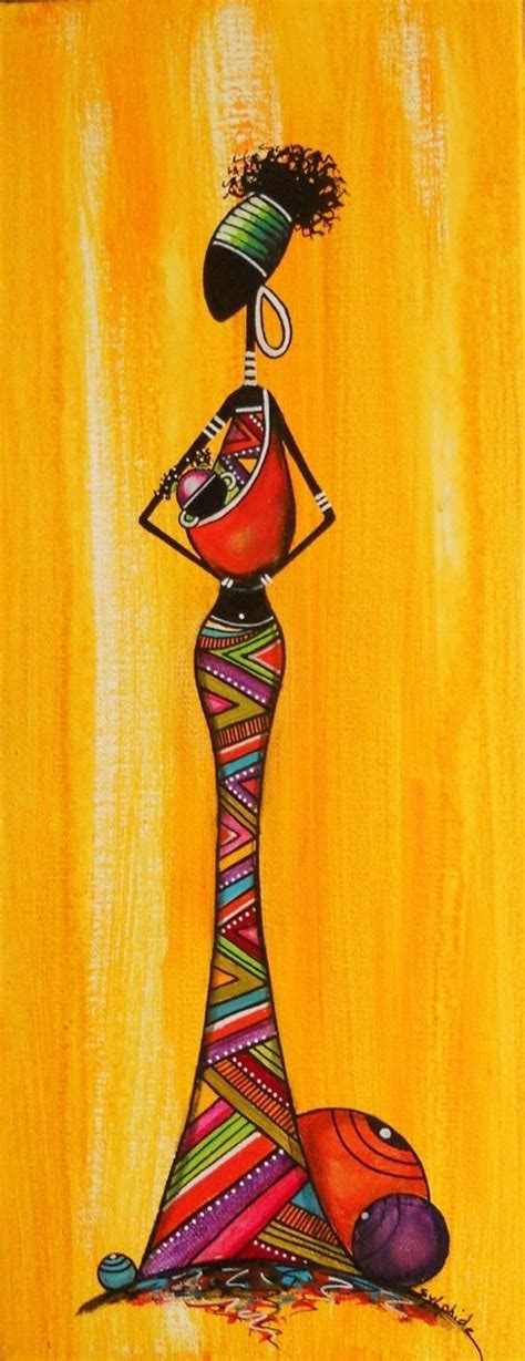 Les 45 Meilleures Images Du Tableau Peintures Africaines Sur Pinterest