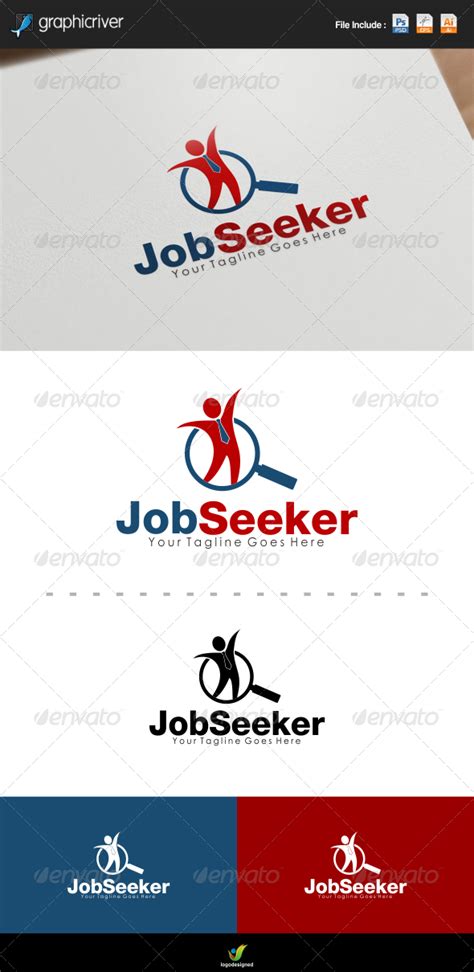 Job Seeker Logo Job Seeker Logo Design Template Logo Templates