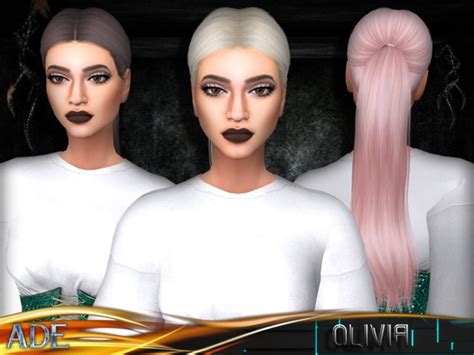 Olivia Hair By Ade Darma At Tsr Sims 4 Updates