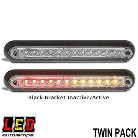 LED SLIM LINE REAR COMBO TWIN LED AUTOLAMP STOP TAIL IND L 259MM W 46MM