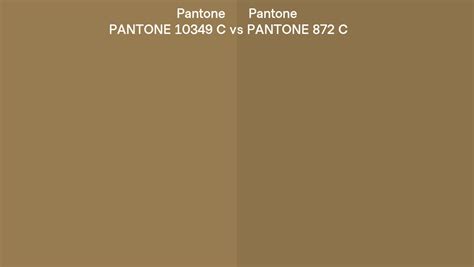 Pantone 10349 C Vs Pantone 872 C Side By Side Comparison