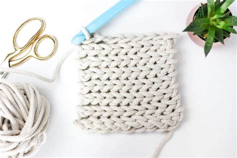 Clothesline Trivet Free Modern Crochet Pattern Using Rope