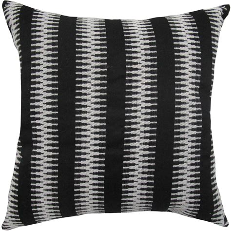 Better Homes And Gardens Zig Zag Stripe Decorative Throw Pillow 18 X 18 Black And White