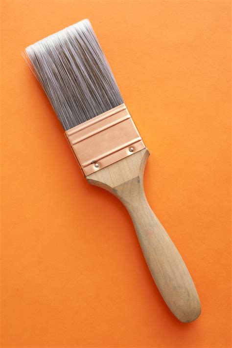 Free Stock Photo 12177 Single Large Wooden Paintbrush Freeimageslive