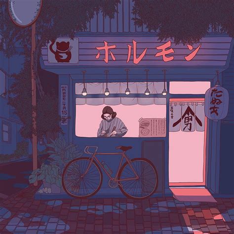 Night Ramen Shop Tokyo Art Aesthetic Japan Anime Scenery HD Phone Wallpaper Pxfuel
