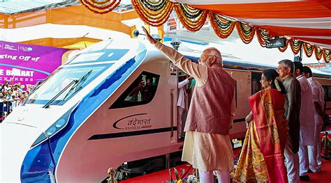 After Slew Of Inaugurations In Hyderabad Pm Modi Flags Off Vande Bharat Train In Tamil Nadu