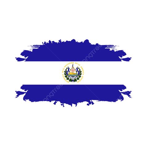 Imágenes Hd De Diseño De Fondo Transparente De Bandera De El Salvador PNG dibujos Cepillo De La