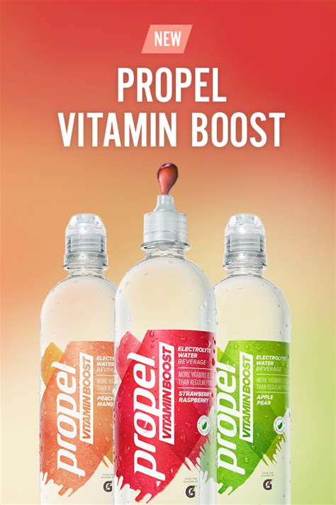 New Propel Vitamin Boost Vitamins Boost Drink Electrolyte