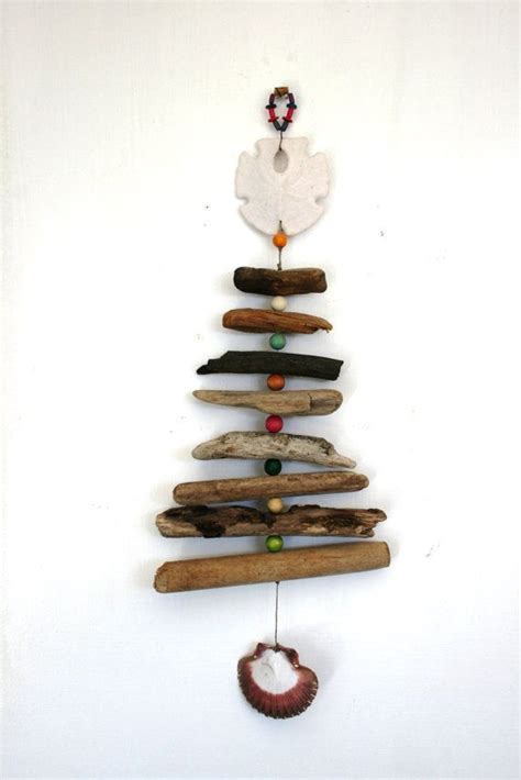 Driftwood Shell Bead Mobile Beach Mobile Beach Home Decor With