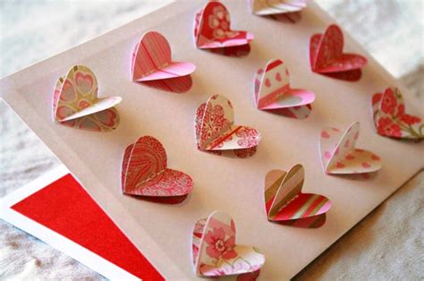 Check spelling or type a new query. Valentine's Day card with multicolored 3D hearts - DIY is FUN