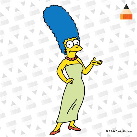 how to draw marge simpson