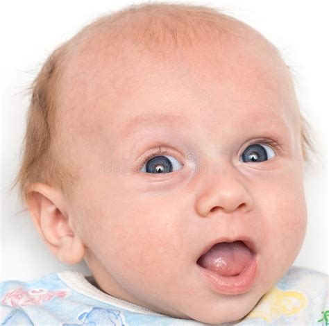 Portrait Of A Baby Closeup Stock Image Image Of Happy 24863715