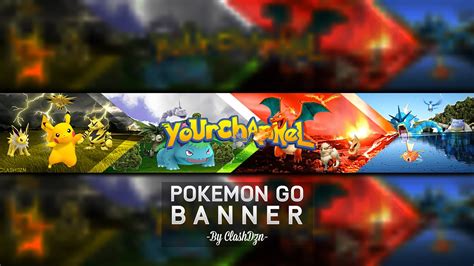 Lit Pokemon Go Banner Free Psd Photoshop Speedart Youtube