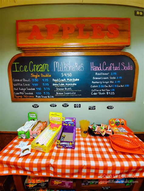 The paint creek cider mill now features a menu of delicious meals, healthy snacks and delectable treats including homemade soups, sandwiches, desserts, ice cream, and other treats. Michigan Travel: Enjoy a Family Visit to Paint Creek Cider ...