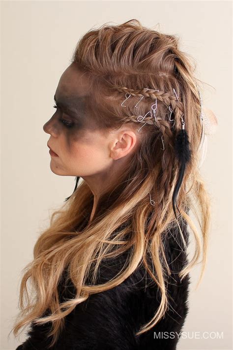 Viking hairstyle female from tathariel nordic pinterest. Viking Warrior Halloween Hairstyle | MISSY SUE | Viking ...