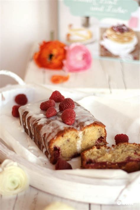 Creme - fraiche Kuchen mit Himbeeren