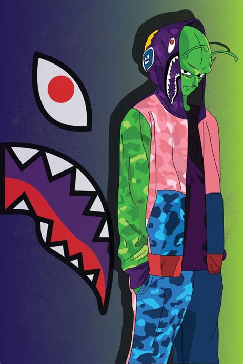 Abi Childhood Series Cartoons Meet Bape Gangsta Anime Bape Shark