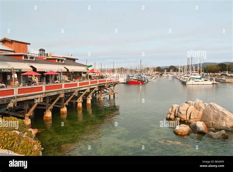 The Old Fishermans Wharf At Monterey Bay California Stock Photo Alamy