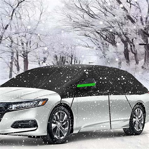 Big Ant Windshield Snow Cover Winter Half Car Cover Top Waterproof All Weather Windproof