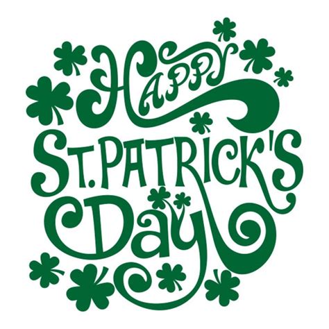 Happy St Patricks Day Cuttable Design Png Dxf Svg And Eps Etsy