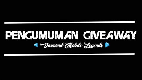 It essentially sums up all of the methods you can use to get access to this evasive currency in the game, without necessarily having to blow up your wallet right away. PENGUMUMAN PEMENANG GIVEAWAY DIAMOND ML SPECIAL 10K SUBS ...