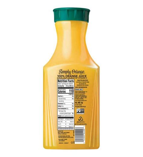 Simply Orange Juice 100 Pure Squeezed 52 Fl Oz