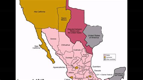 1824 Mexico States Evolution Youtube