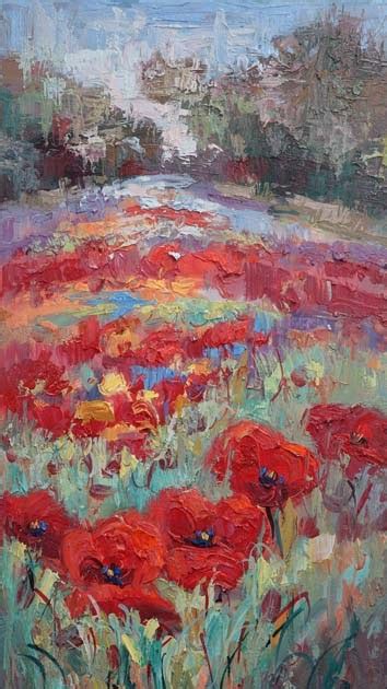 Daily Painters Of Texas Contemporary Wildflower Painting By Texas