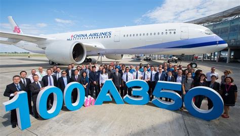 China Airlines Takes Delivery Of Airbus 100th A350 Aircraft This