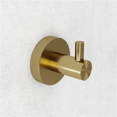 Urban Brushed Gold Robe Towel Hook Lusso