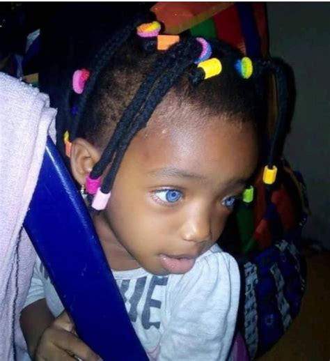 Nigerian Lady Shares Photos Of Her Blue Eyes Daughter Photo