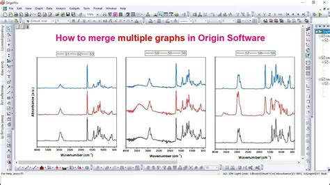 How To Merge Multiple Graph Using Origin Software Youtube